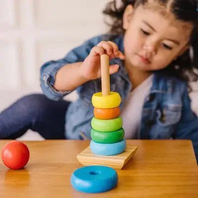 Jouet en Bois - WoodenToys™ - Tour arc - en - ciel - Galaxiejouets