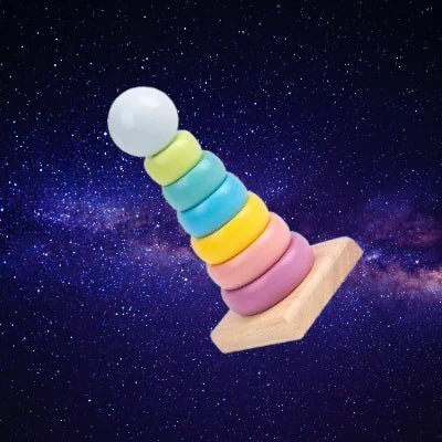 Jouet en Bois - WoodenToys™ - Tour Macaron - Galaxiejouets