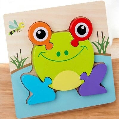 Puzzle en Bois - PuzzlePals™ - Grenouille - Galaxiejouets