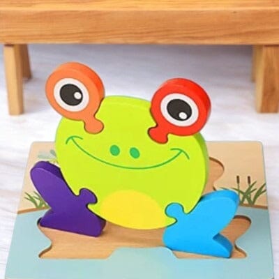 Puzzle en Bois - PuzzlePals™ - Grenouille - Galaxiejouets