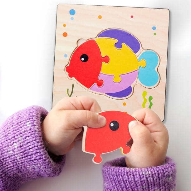 Puzzle en Bois - PuzzlePals™ - Poisson - Galaxiejouets