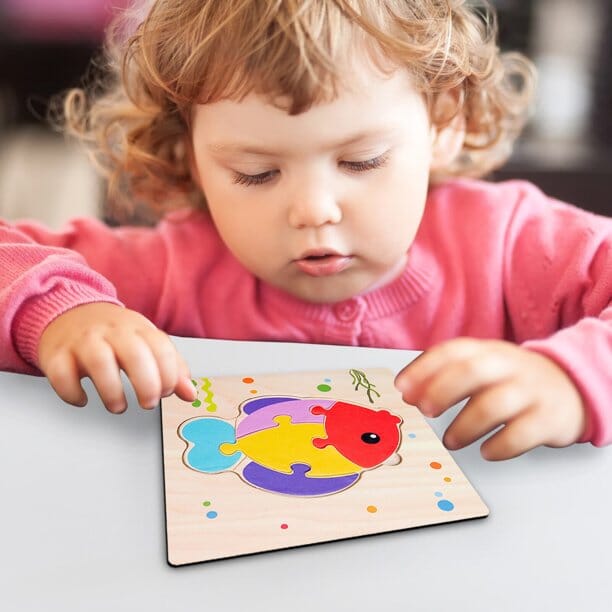 Puzzle en Bois - PuzzlePals™ - Poisson - Galaxiejouets
