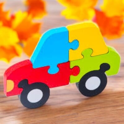 Puzzle en Bois - PuzzlePals™ - Voiture - Galaxiejouets
