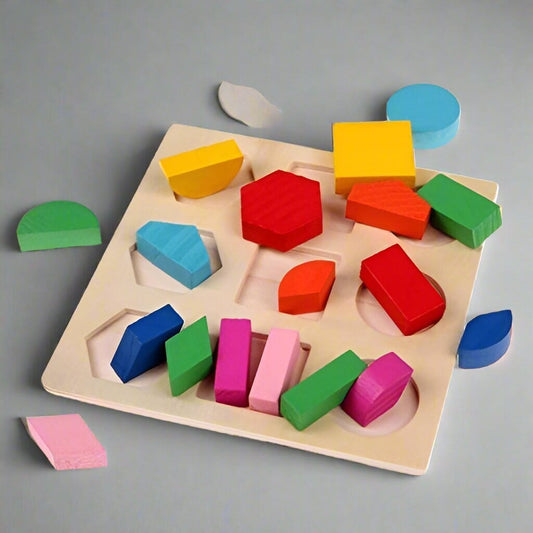 Puzzle en bois - WoodStack™ - Formes Géométriques - Galaxiejouets