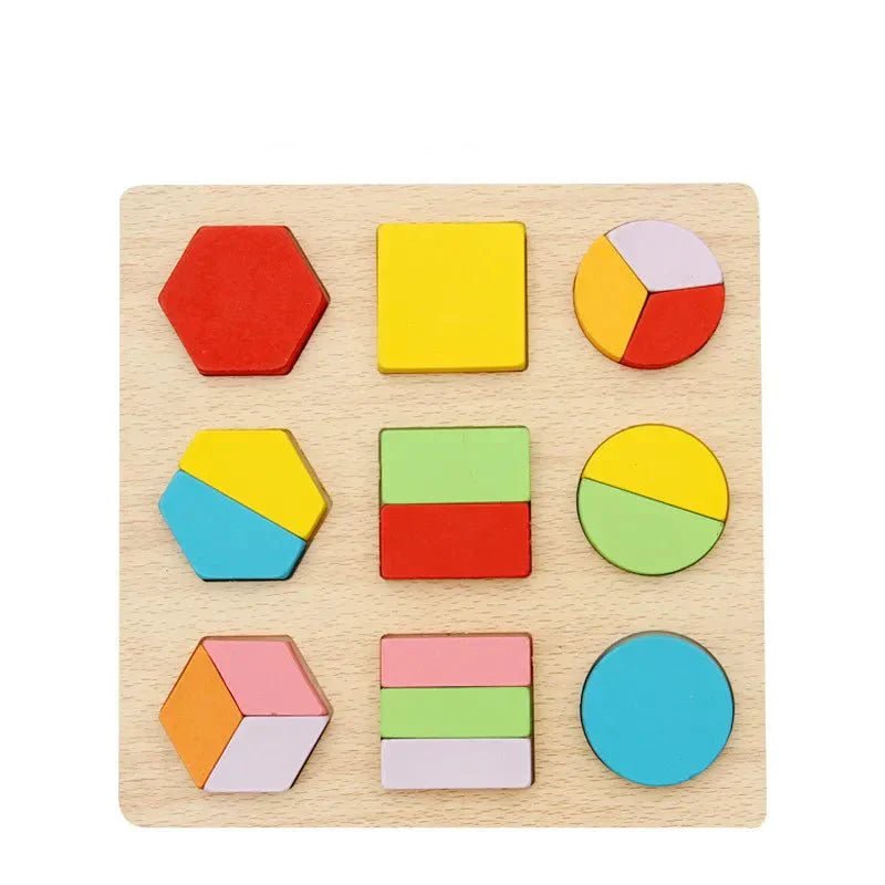 Puzzle en bois - WoodStack™ - Formes Géométriques - Galaxiejouets