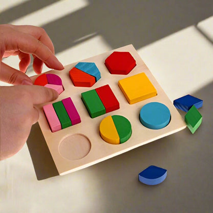 Puzzle en bois - WoodStack™ - Formes Géométriques - Galaxiejouets