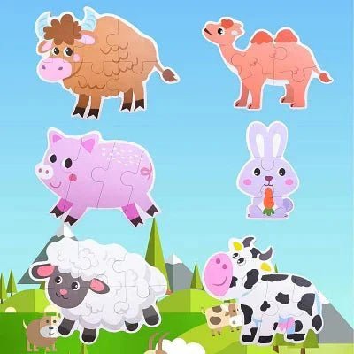 Puzzle Montessori - BabyPuzzle™ - Bétail - Galaxiejouets